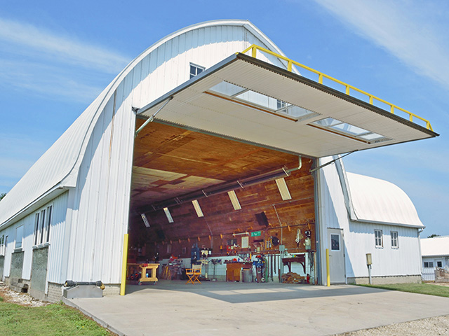 Paul Neher converted a 65-year-old barn to an expanded, workable farm shop. (Progressive Farmer photo by Dan Miller)